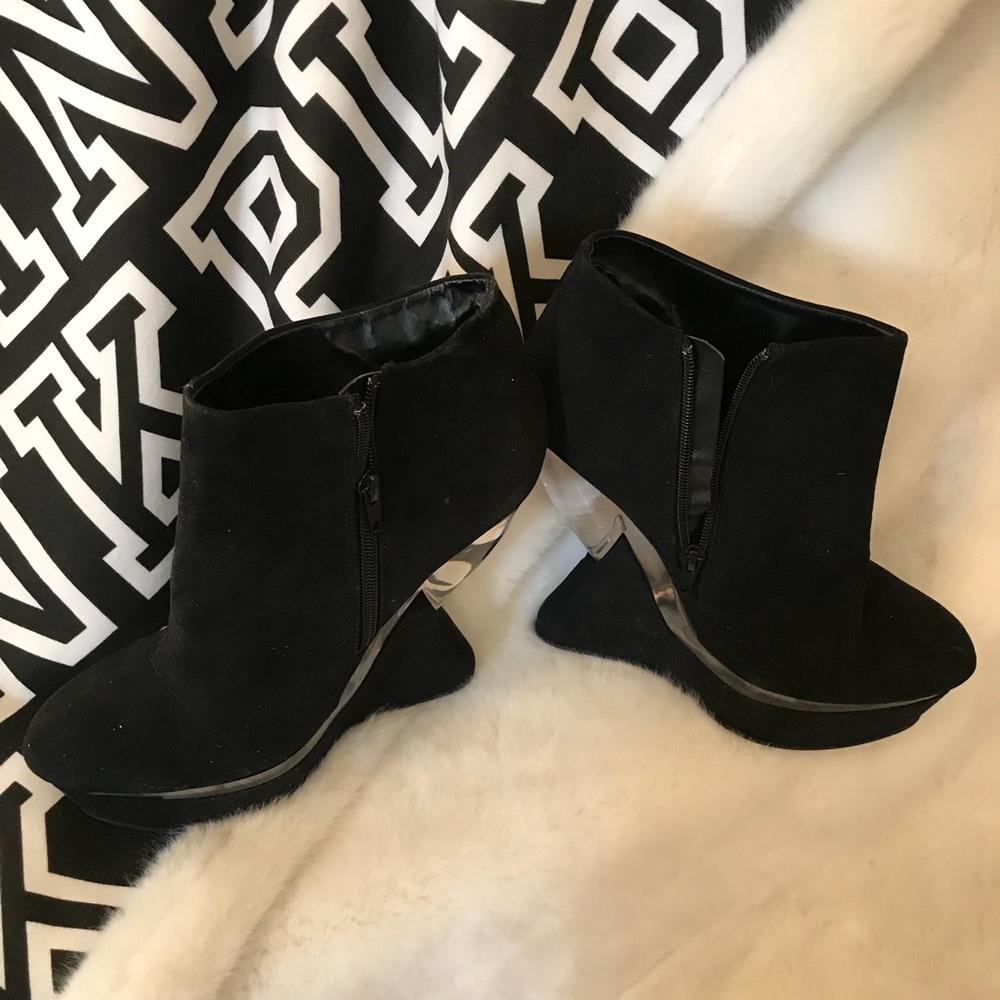 Heels by Journeys asymmetrical wedge